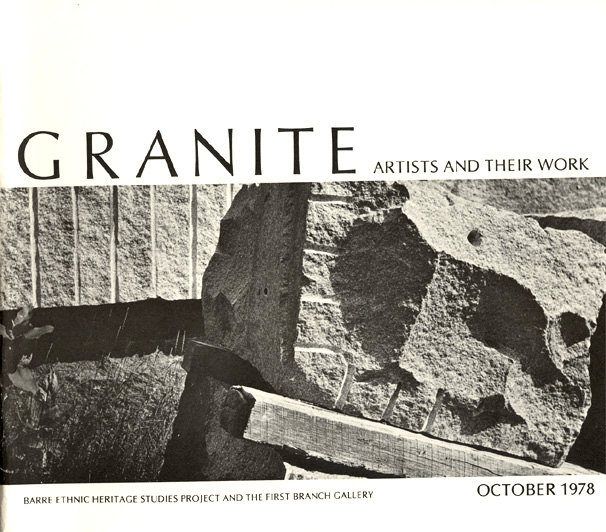 GRANITE ARTISTS AND THEIR WORK exhibition catalog